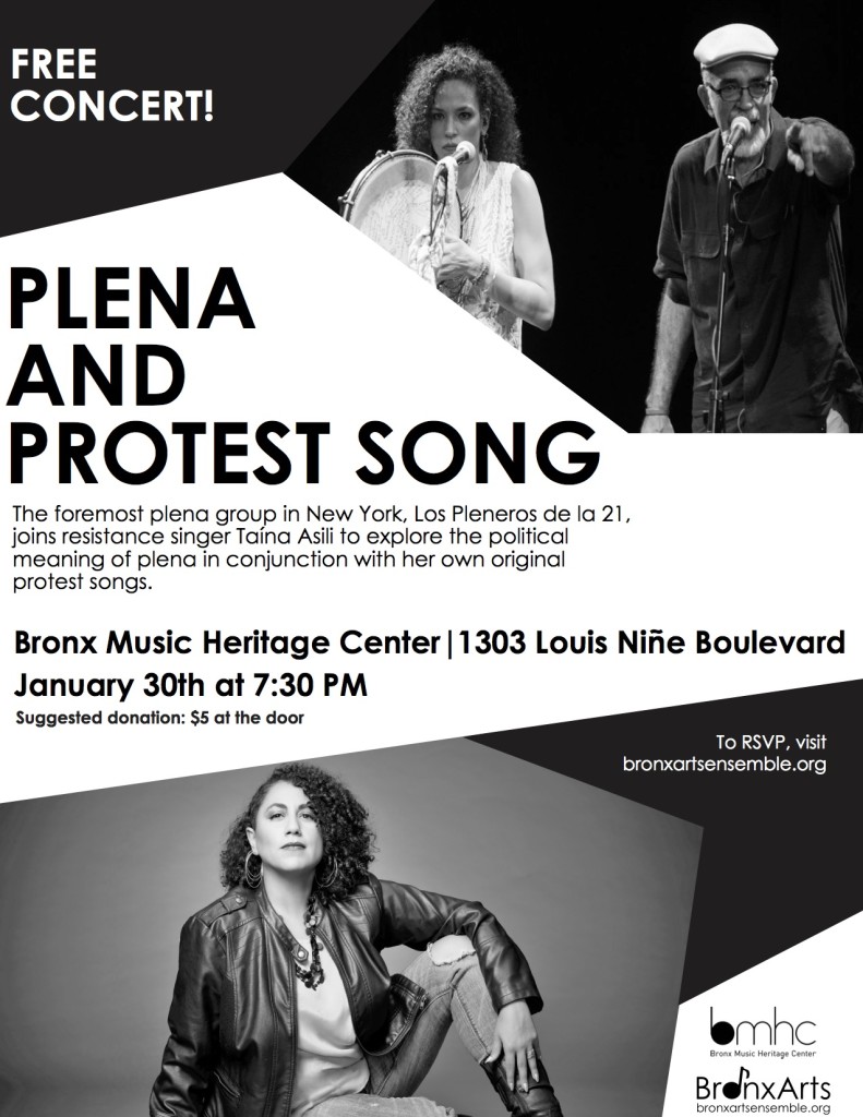 Plena and Protest Flyer 2